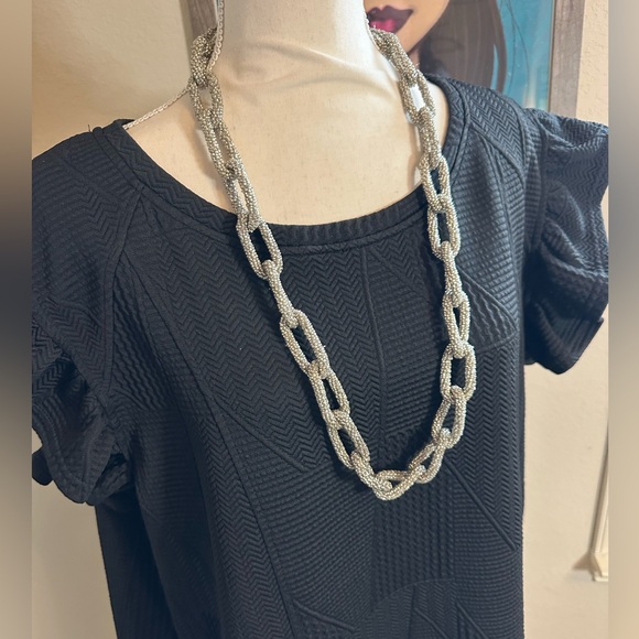 Umgee Black Ruffle Sleeveless Dress 1X PLUS - Picture 2 of 6